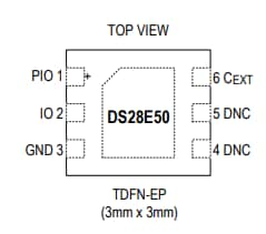 Analog Devices / Maxim Integrated DS28E50 DeepCover® Secure SHA-3 Authenticator